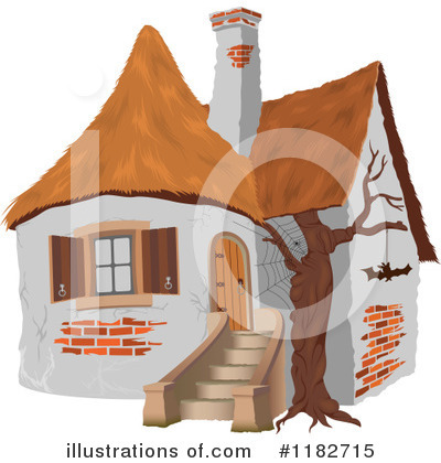 Royalty-Free (RF) Cottage Clipart Illustration by dero - Stock Sample #1182715