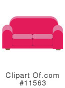 Couch Clipart #11563 by AtStockIllustration