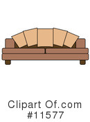 Couch Clipart #11577 by AtStockIllustration