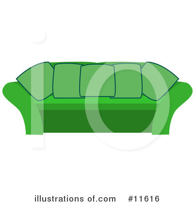 Couch Clipart #11616 by AtStockIllustration