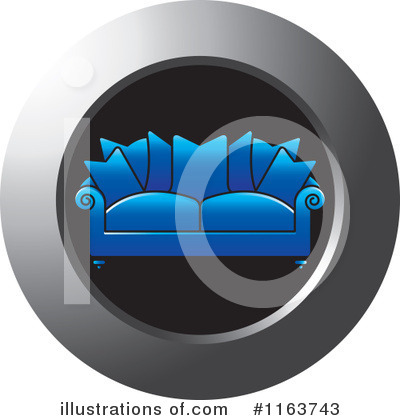 Royalty-Free (RF) Couch Clipart Illustration by Lal Perera - Stock Sample #1163743