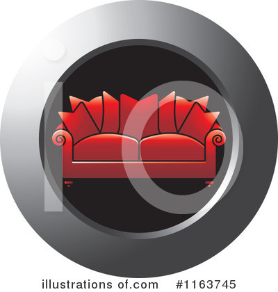 Royalty-Free (RF) Couch Clipart Illustration by Lal Perera - Stock Sample #1163745