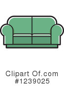 Couch Clipart #1239025 by Lal Perera