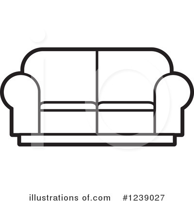 Royalty-Free (RF) Couch Clipart Illustration by Lal Perera - Stock Sample #1239027