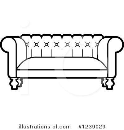 Royalty-Free (RF) Couch Clipart Illustration by Lal Perera - Stock Sample #1239029