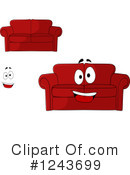 Couch Clipart #1243699 by Vector Tradition SM