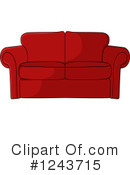 Couch Clipart #1243715 by Vector Tradition SM