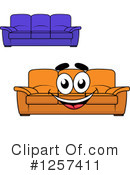 Couch Clipart #1257411 by Vector Tradition SM