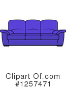 Couch Clipart #1257471 by Vector Tradition SM