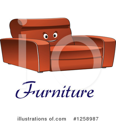 Royalty-Free (RF) Couch Clipart Illustration by Vector Tradition SM - Stock Sample #1258987