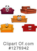 Couch Clipart #1276942 by Vector Tradition SM