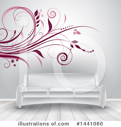 Royalty-Free (RF) Couch Clipart Illustration by KJ Pargeter - Stock Sample #1441060