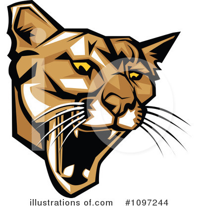 Royalty-Free (RF) Cougar Clipart Illustration by Chromaco - Stock Sample #1097244