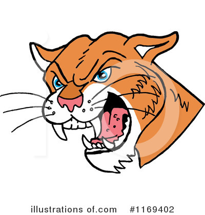 Royalty-Free (RF) Cougar Clipart Illustration by LaffToon - Stock Sample #1169402