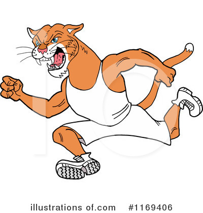 Royalty-Free (RF) Cougar Clipart Illustration by LaffToon - Stock Sample #1169406