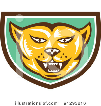 Royalty-Free (RF) Cougar Clipart Illustration by patrimonio - Stock Sample #1293216