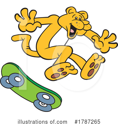 Skateboarding Clipart #1787265 by Johnny Sajem