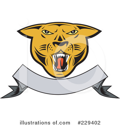 Royalty-Free (RF) Cougar Clipart Illustration by patrimonio - Stock Sample #229402