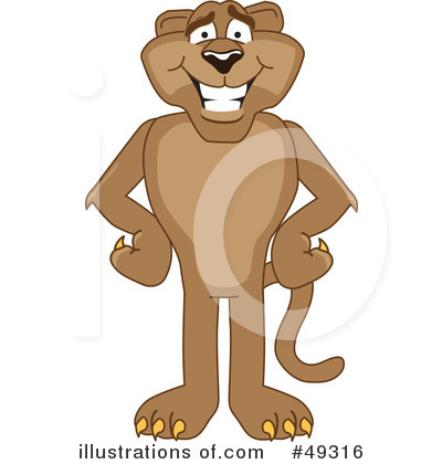 Cougar Mascot Clipart #49316 by Toons4Biz