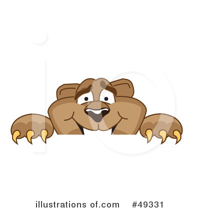 Royalty-Free (RF) Cougar Mascot Clipart Illustration by Mascot Junction - Stock Sample #49331
