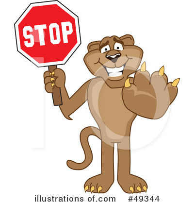 Cougar Mascot Clipart #49344 by Toons4Biz