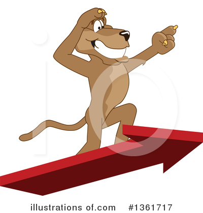 Royalty-Free (RF) Cougar School Mascot Clipart Illustration by Mascot Junction - Stock Sample #1361717