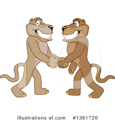 Royalty-Free (RF) Cougar School Mascot Clipart Illustration by Mascot Junction - Stock Sample #1361720