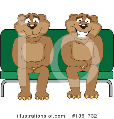 Royalty-Free (RF) Cougar School Mascot Clipart Illustration by Mascot Junction - Stock Sample #1361732
