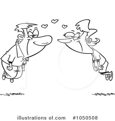 Royalty-Free (RF) Couple Clipart Illustration by toonaday - Stock Sample #1050508