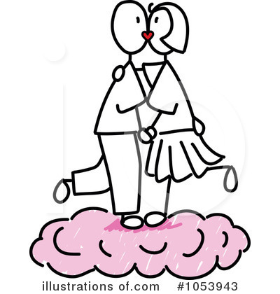 Royalty-Free (RF) Couple Clipart Illustration by Frog974 - Stock Sample #1053943