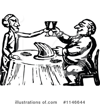 Royalty-Free (RF) Couple Clipart Illustration by Prawny Vintage - Stock Sample #1146644