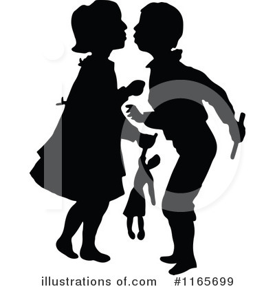 Royalty-Free (RF) Couple Clipart Illustration by Prawny Vintage - Stock Sample #1165699