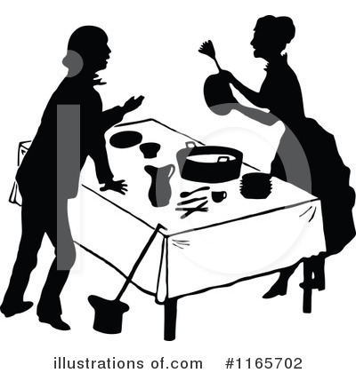 Royalty-Free (RF) Couple Clipart Illustration by Prawny Vintage - Stock Sample #1165702