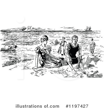 Royalty-Free (RF) Couple Clipart Illustration by Prawny Vintage - Stock Sample #1197427