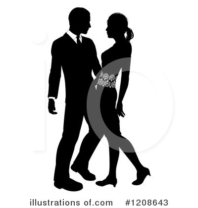 Royalty-Free (RF) Couple Clipart Illustration by AtStockIllustration - Stock Sample #1208643