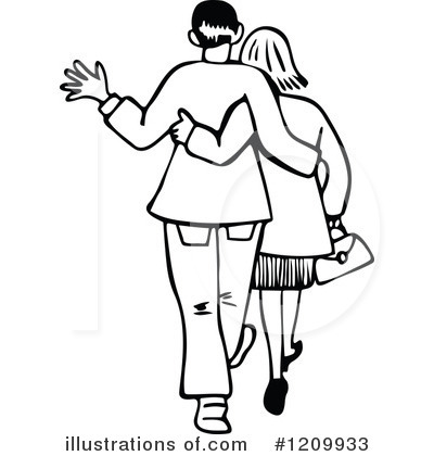 Royalty-Free (RF) Couple Clipart Illustration by Prawny - Stock Sample #1209933