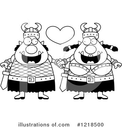 Royalty-Free (RF) Couple Clipart Illustration by Cory Thoman - Stock Sample #1218500
