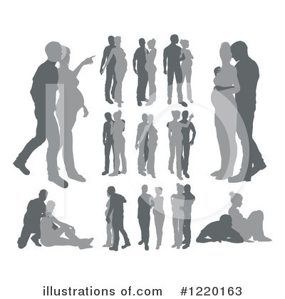 Royalty-Free (RF) Couple Clipart Illustration by AtStockIllustration - Stock Sample #1220163