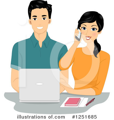 Royalty-Free (RF) Couple Clipart Illustration by BNP Design Studio - Stock Sample #1251685