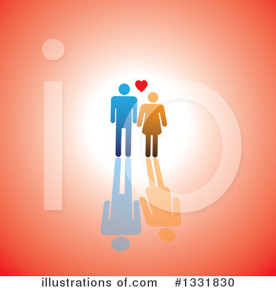 Royalty-Free (RF) Couple Clipart Illustration by ColorMagic - Stock Sample #1331830