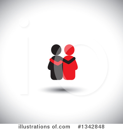 Royalty-Free (RF) Couple Clipart Illustration by ColorMagic - Stock Sample #1342848