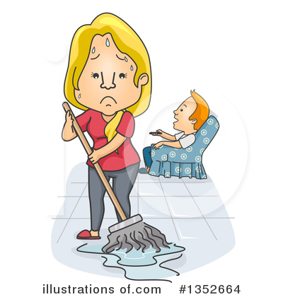 Housewife Clipart #1352664 by BNP Design Studio