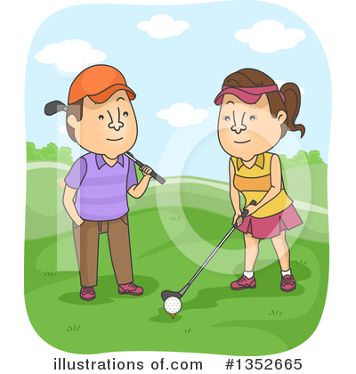 Golfing Clipart #1352665 by BNP Design Studio