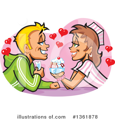 Ice Cream Sundae Clipart #1361878 by Clip Art Mascots