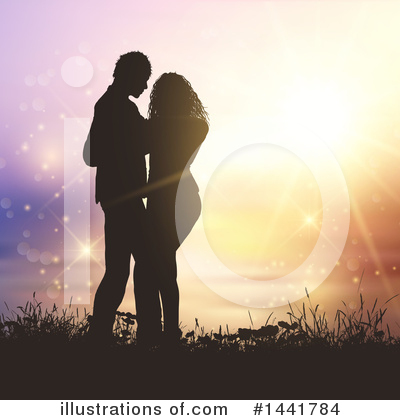 Royalty-Free (RF) Couple Clipart Illustration by KJ Pargeter - Stock Sample #1441784