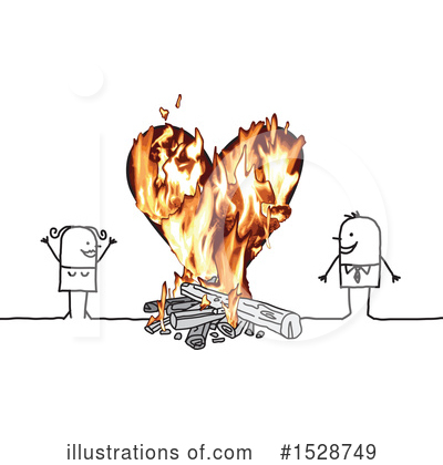 Flaming Heart Clipart #1528749 by NL shop
