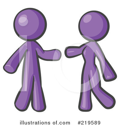 Purple Woman Clipart #219589 by Leo Blanchette