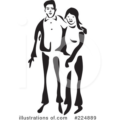 Royalty-Free (RF) Couple Clipart Illustration by Prawny - Stock Sample #224889