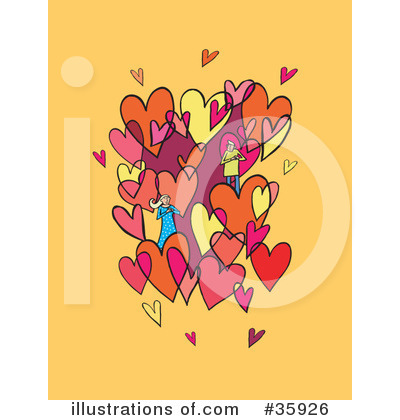 Royalty-Free (RF) Couple Clipart Illustration by Lisa Arts - Stock Sample #35926