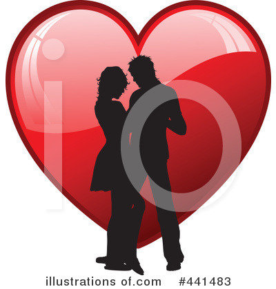 Royalty-Free (RF) Couple Clipart Illustration by KJ Pargeter - Stock Sample #441483